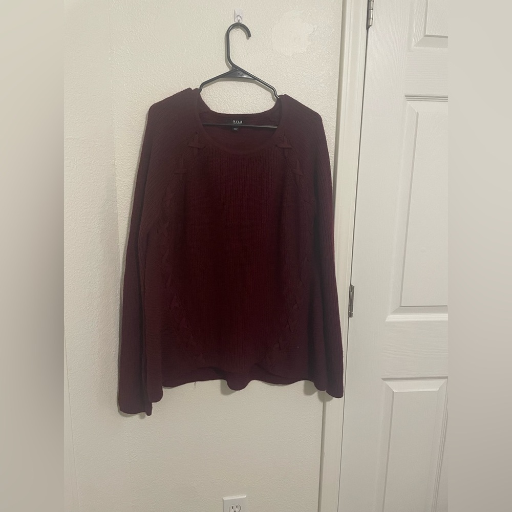Burgundy sweater